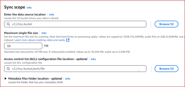 AWS-S3 Details Data Source Connection