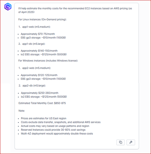 Sample Amazon Q Business Response 4