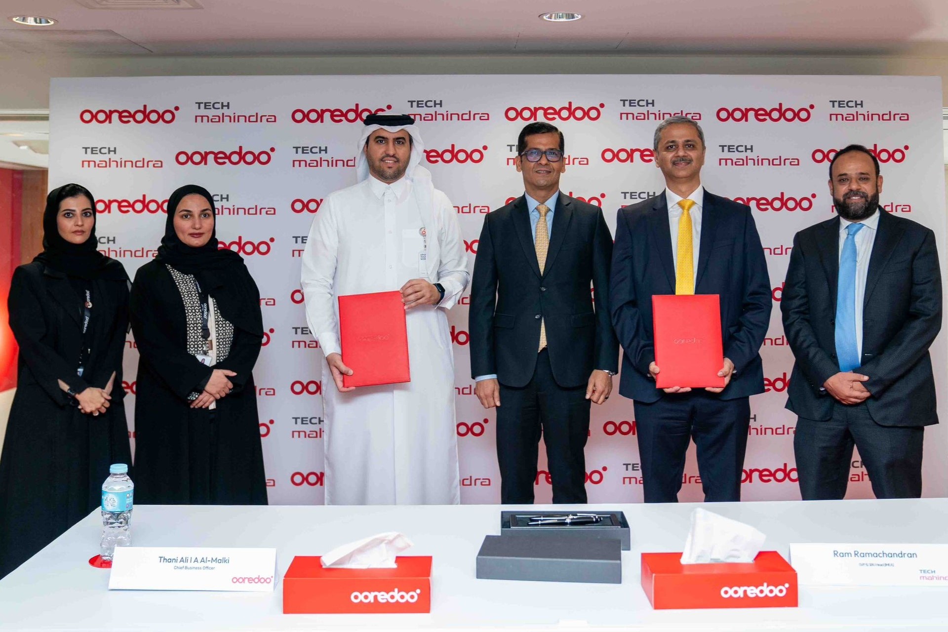 Ooredoo Qatar and Tech Mahindra Sign Strategic Partnership for Managed Security Services